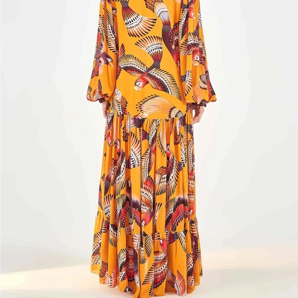 Farm Rio Flying Macaw Maxi Dress - Picture 2 of 6